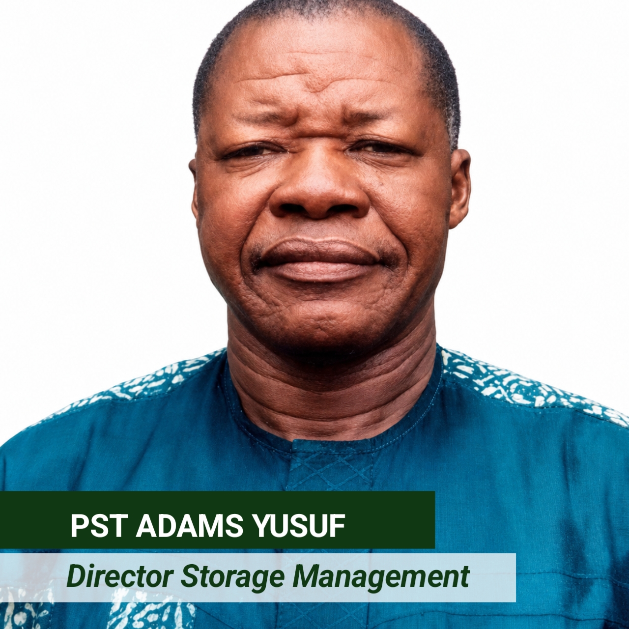 Pst Adams Yusuf- Director Storage 